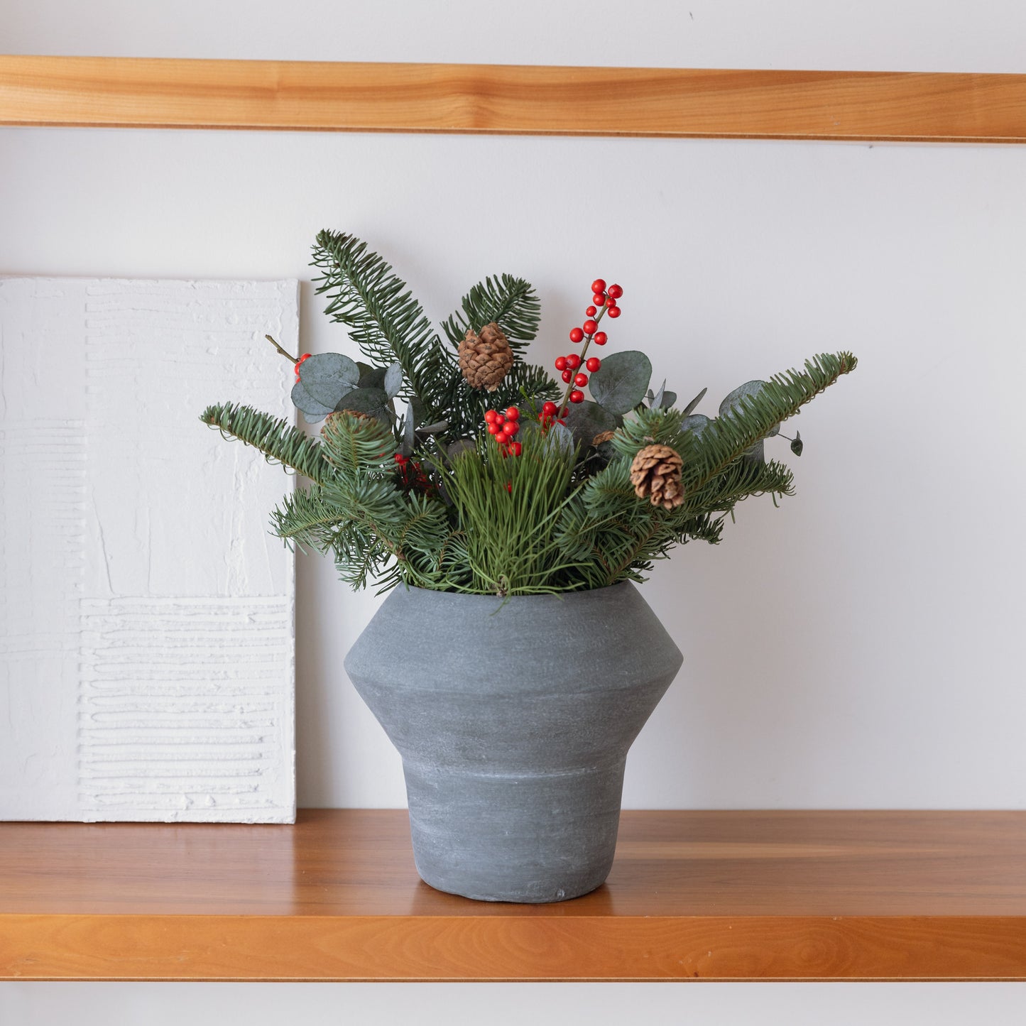 Jarras de Natal com Ramo de Natal